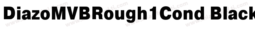 DiazoMVBRough1Cond Black字体转换